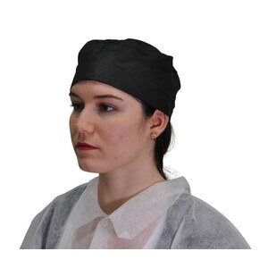 Calot PLP non tissé noir — référence JP-COC-0034 — JProfi Pro
