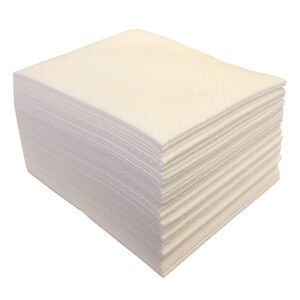 Carré de soins AIRLAID gauffré blanc — référence JP-LTJ-0217 — JProfi Pro