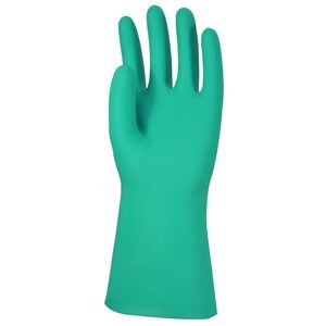 Gant nitrile vert flocké coton, norme alimentaire — référence JP-GMP-0112 — JProfi Pro