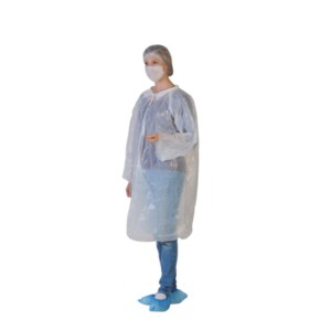 Kit visiteur avec blouse, charlotte clip, masque, surchaussure — référence JP-KVA-0191 — JProfi Pro