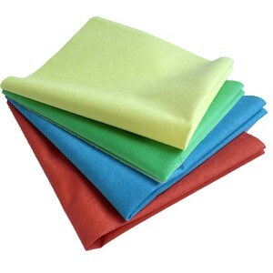Lavette microfibre non tissée – 38 x 40 cm plié en 4 – 120 g/m² – Sachet de 5 (réf. JP-LNT-0216) — référence JP-LNT-0216 — JProfi Pro