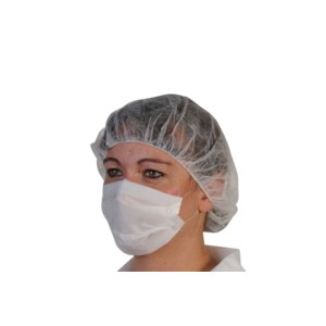 Masque papier blanc 2 plis — référence JP-MHA-0240 — JProfi Pro