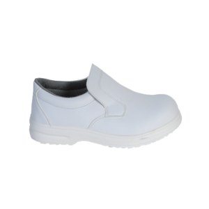 Mocassin de sécurité blanc embout acier - S2 — référence JP-CHC-0030 — JProfi Pro