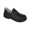 Mocassin noir microfibre semelle PU embout acier - S2 — référence JP-CHC-0032 — JProfi Pro