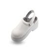Sabot blanc microfibre lavable 30° semelle PU embout acier - SB E A — référence JP-CHC-0033 — JProfi Pro