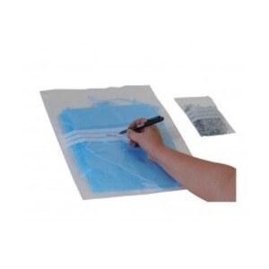 Sachet fermeture pression POLYZIP bande blanche – 250 x 350 mm — référence JP-SAZ-0334 — JProfi Pro