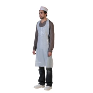 Tablier RENF PE BD gaufré blanc — référence JP-TAJ-0522 — JProfi Pro