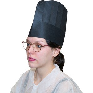 Toque viscose noir — référence JP-COT-0054 — JProfi Pro